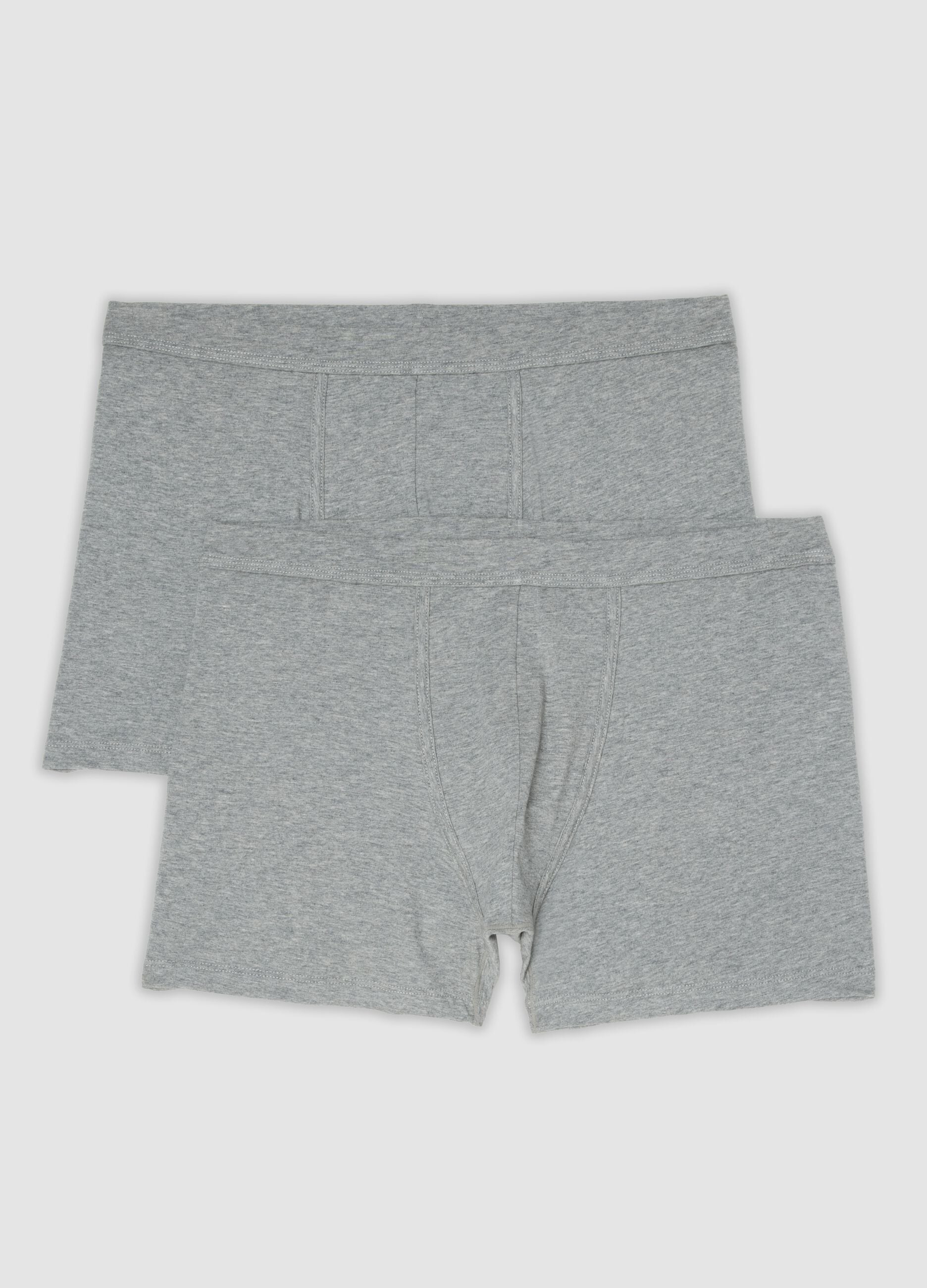 2-pack of grey stretch Supima cotton boxers