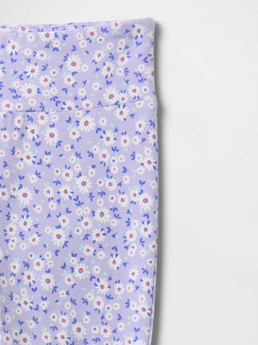 Purple Floral Bootcut Trousers_4