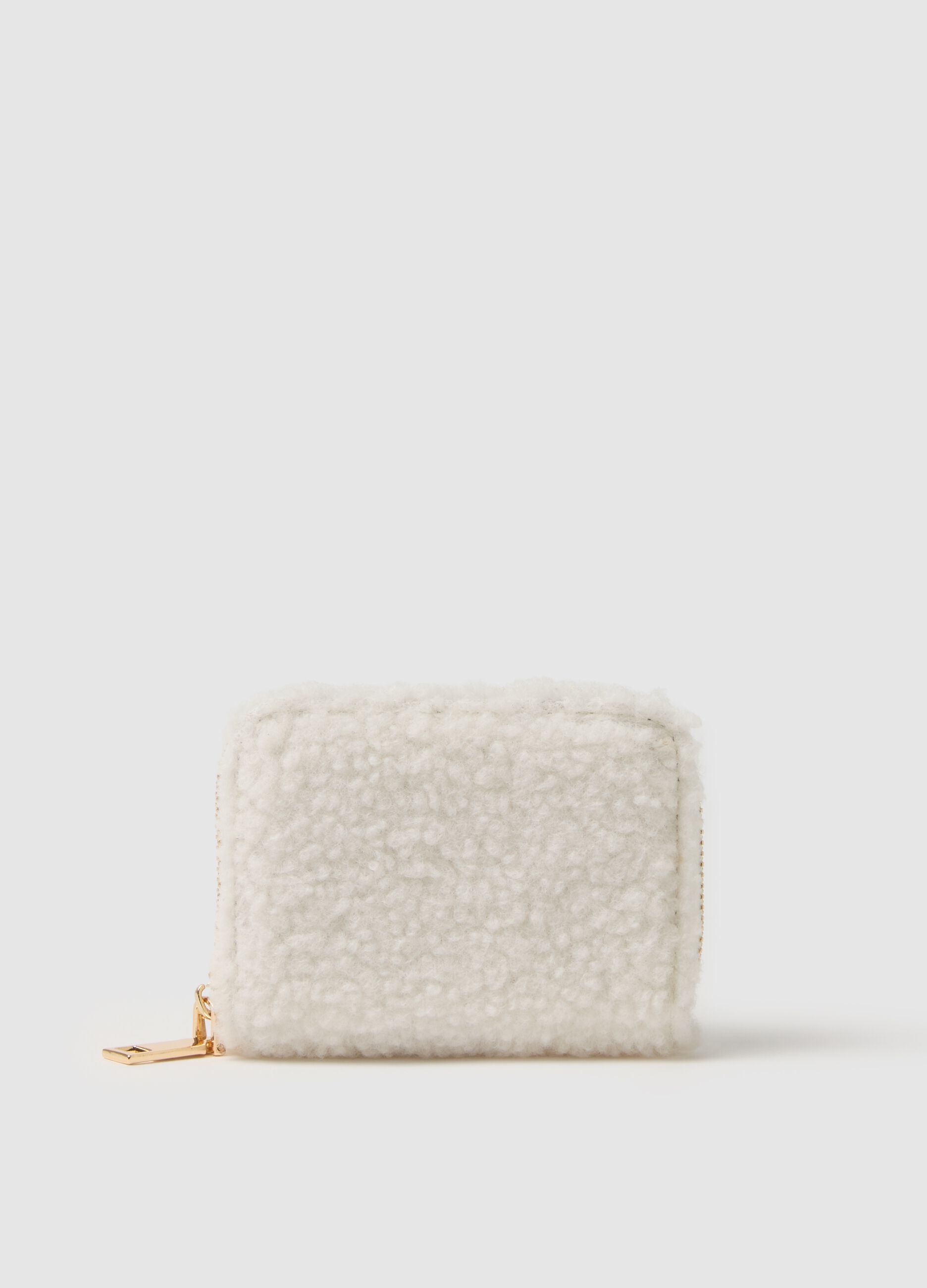 White Wallet with Zip