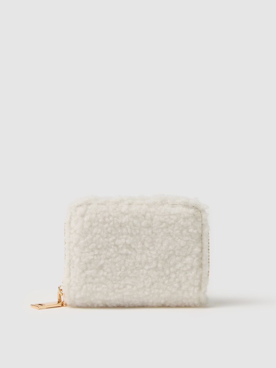 White Wallet with Zip_0