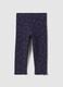 Girls' Blue Stretch Cotton Leggings_0