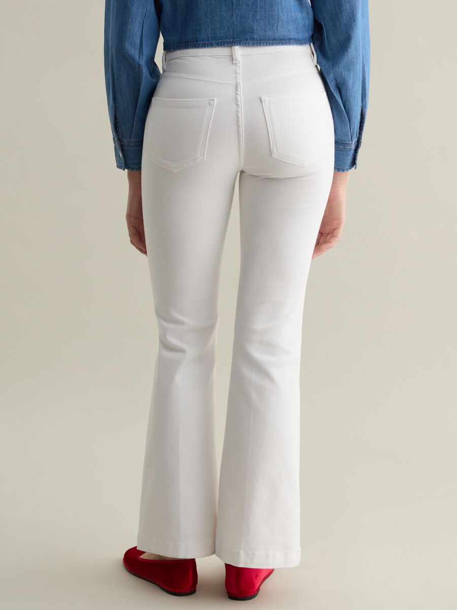 Flare-fit chino trousers in twill_2