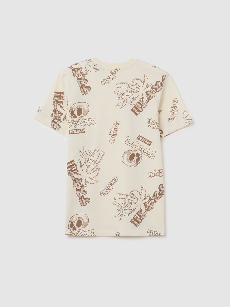 T-shirt da ragazzo in puro cotone multicolor regular fit_4