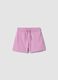 Girls&rsquo; pink pure cotton shorts, regular fit_0