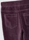 Pantaloni da bambina in misto cotone viola flare_3