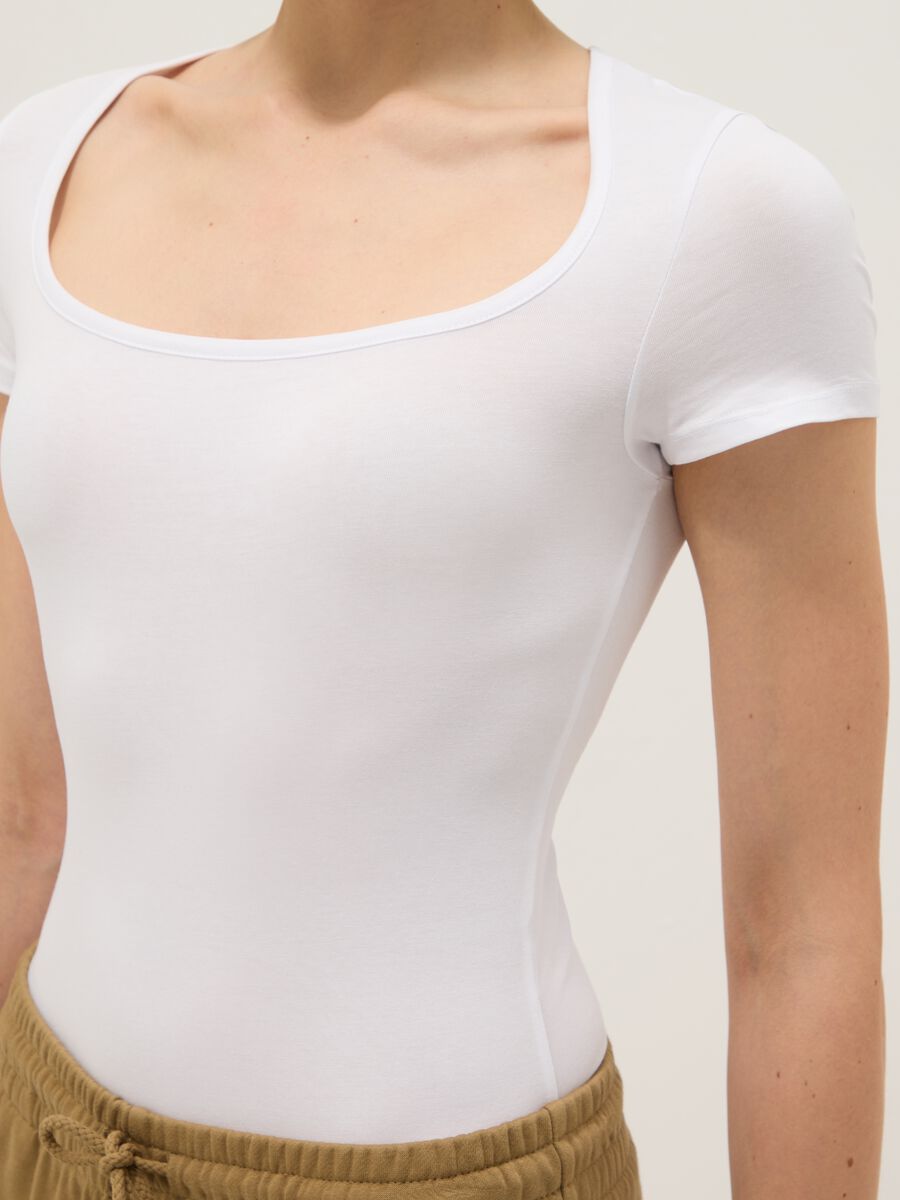 White Stretch Cotton Bodysuit_3