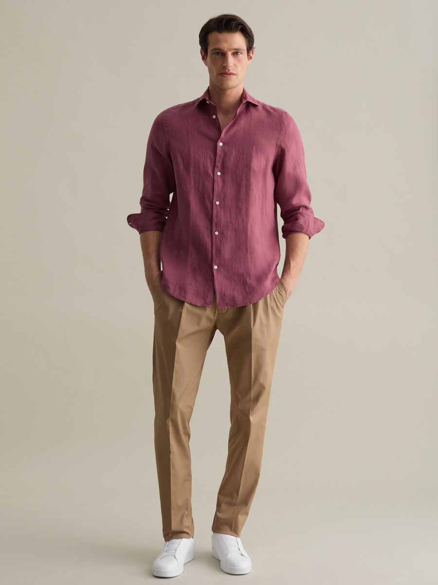 Regular-fit shirt in linen_1