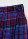 Pleated midi skirt with check pattern_5