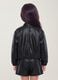 Giubbotto nero con zip regular fit per bambina_3