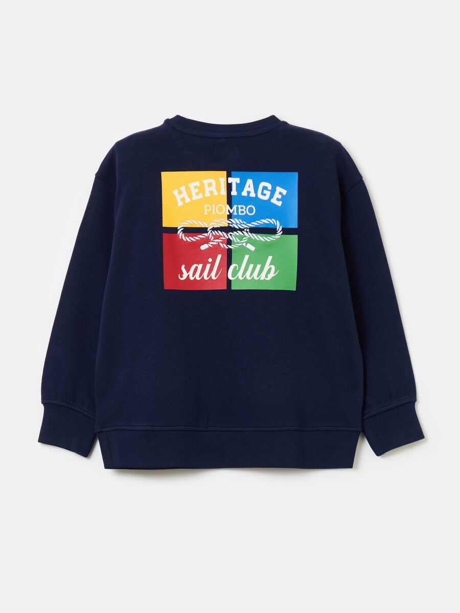 French Terry sweatshirt with print and embroidery_4