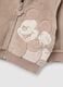 Beige regular fit newborn jacket with Disney print_3