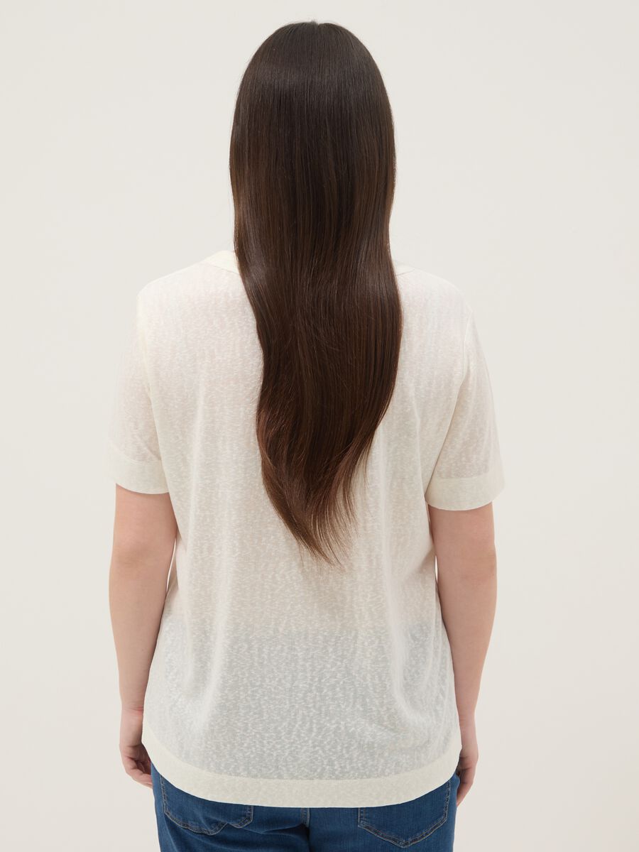 White viscose-blend regular-fit short-sleeve T-shirt_3