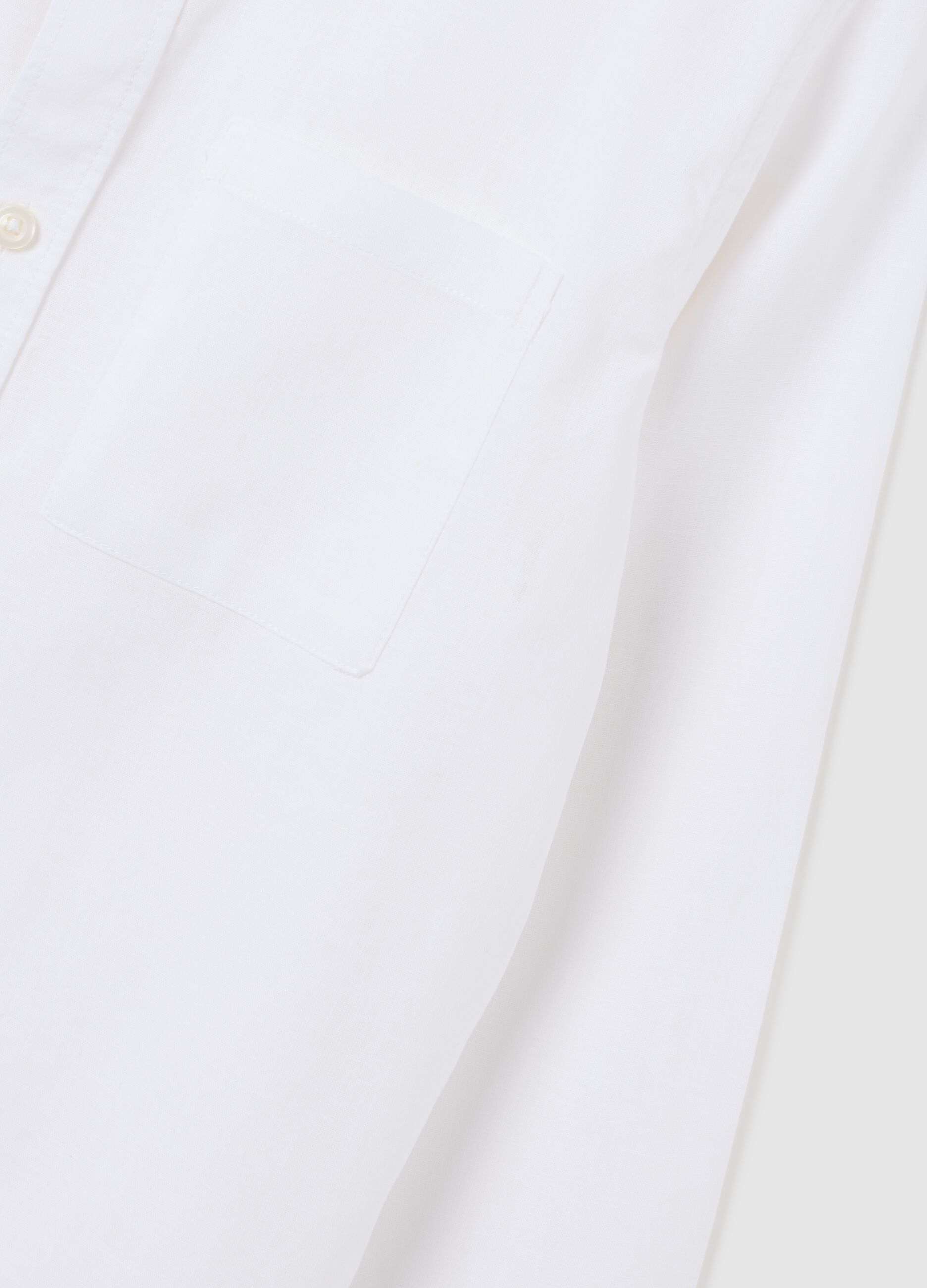 Camicia in lino e cotone