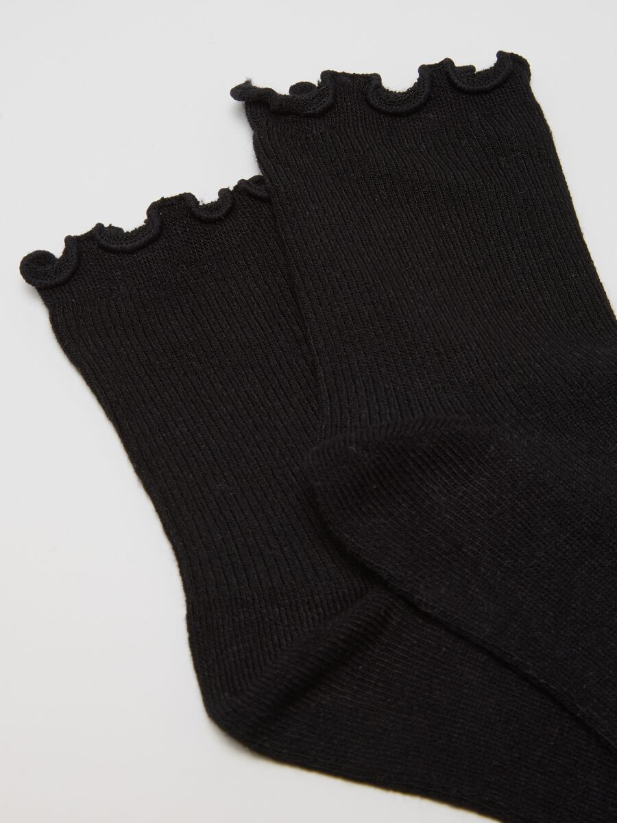Twin Pack Stretch White and Black Socks_1