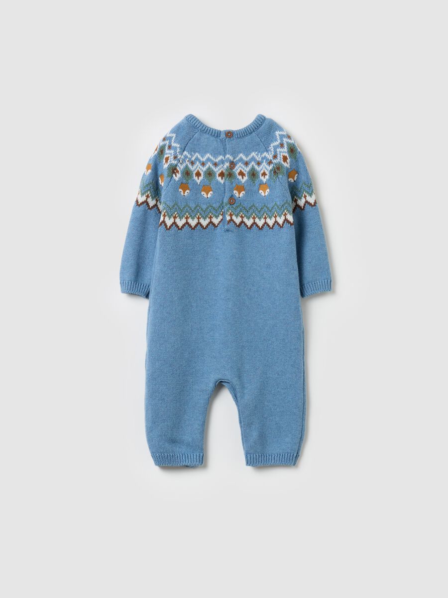 Knit onesie with jacquard design and embroidery_1