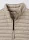 Beige mixed regular fit gilet_1