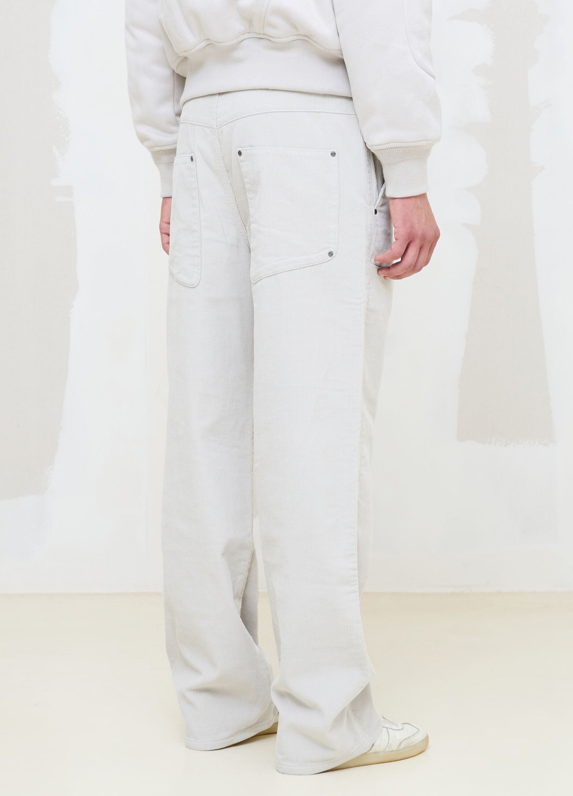 Corduroy Carpenter Trousers Light Beige