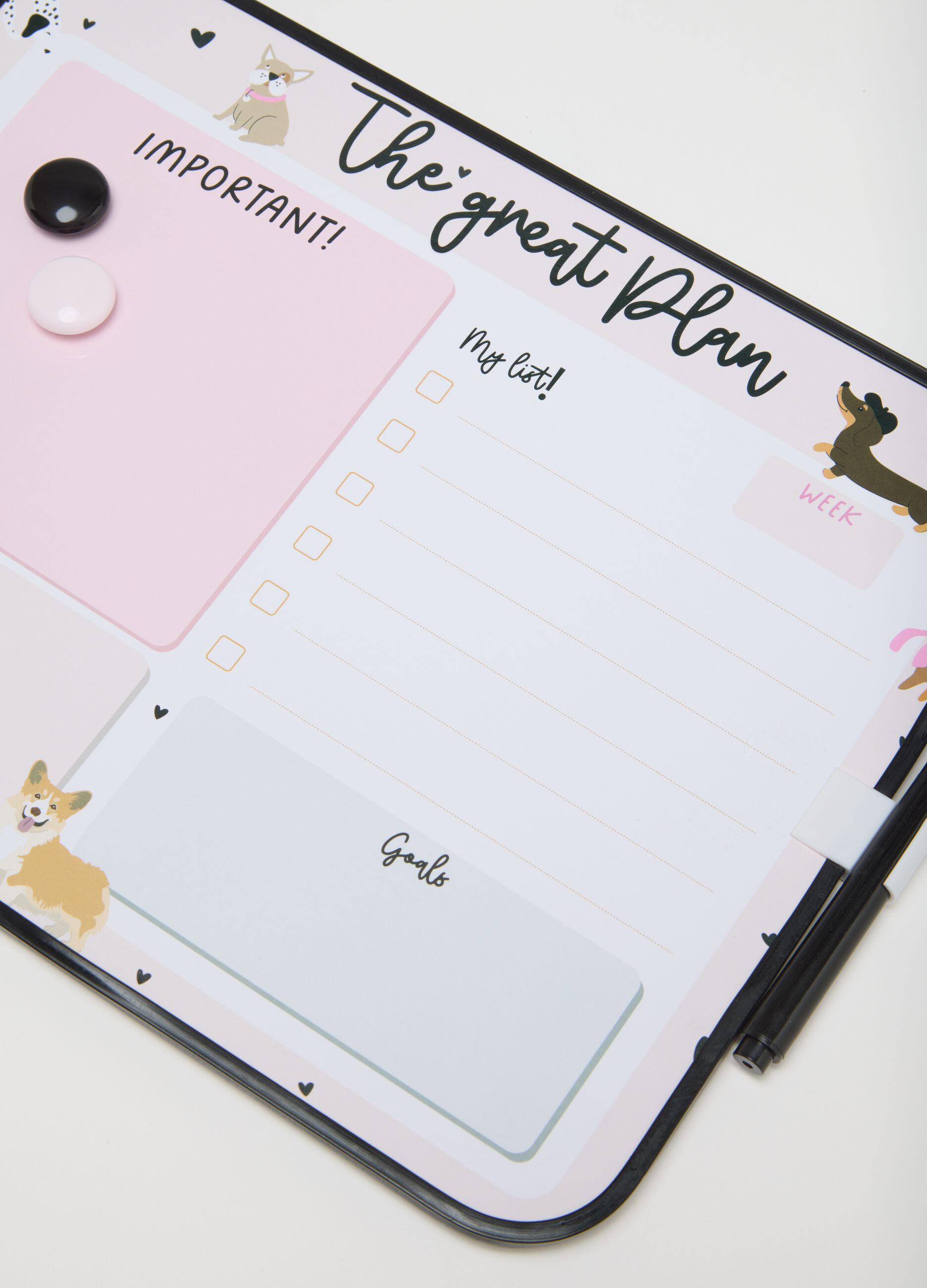 Grey Magnetic Board