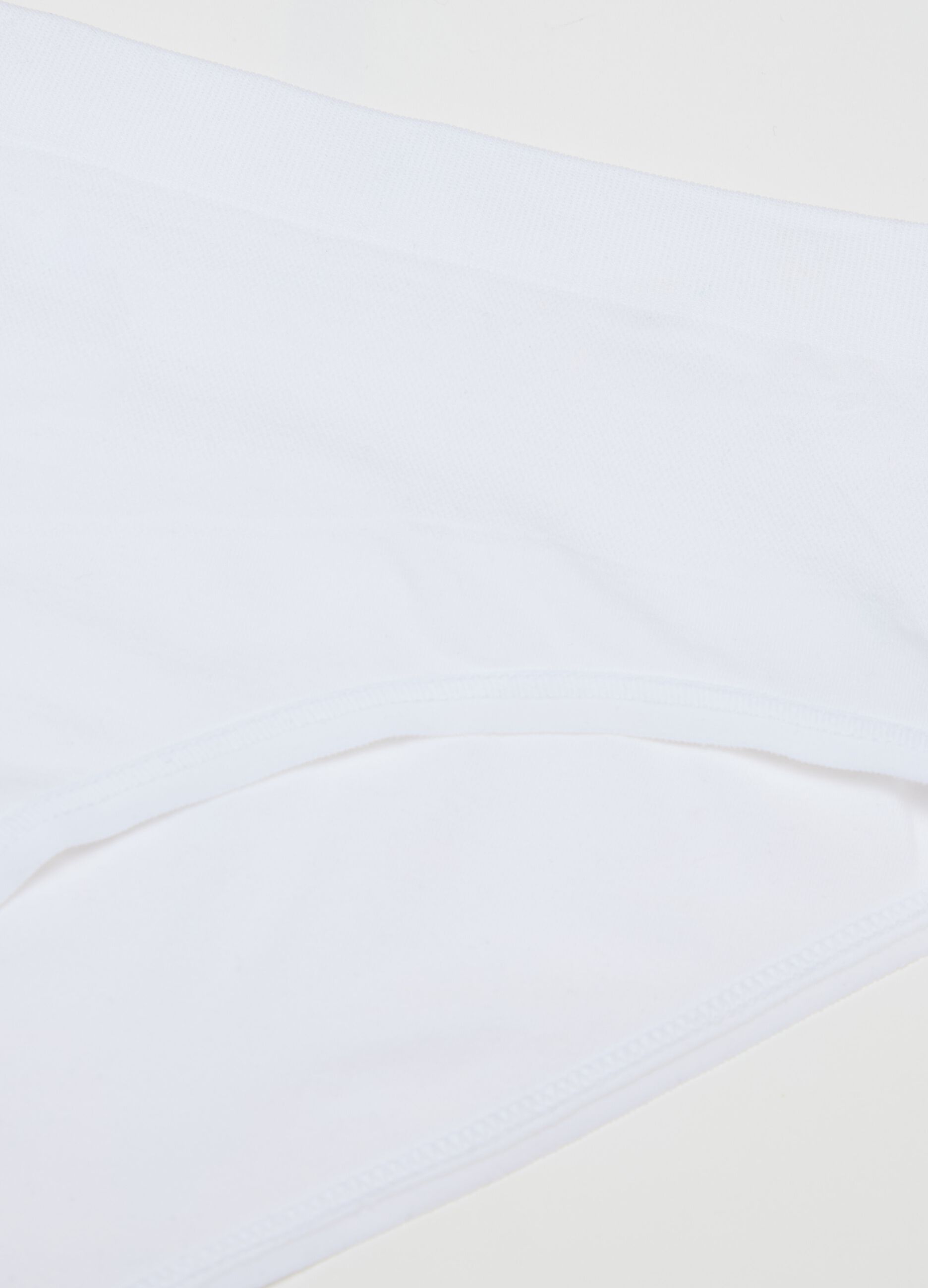 Slip in microfibra bianca con elastico