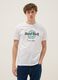 T-shirt bianca con stampa Hard Rock Cafe in puro cotone regular fit_0