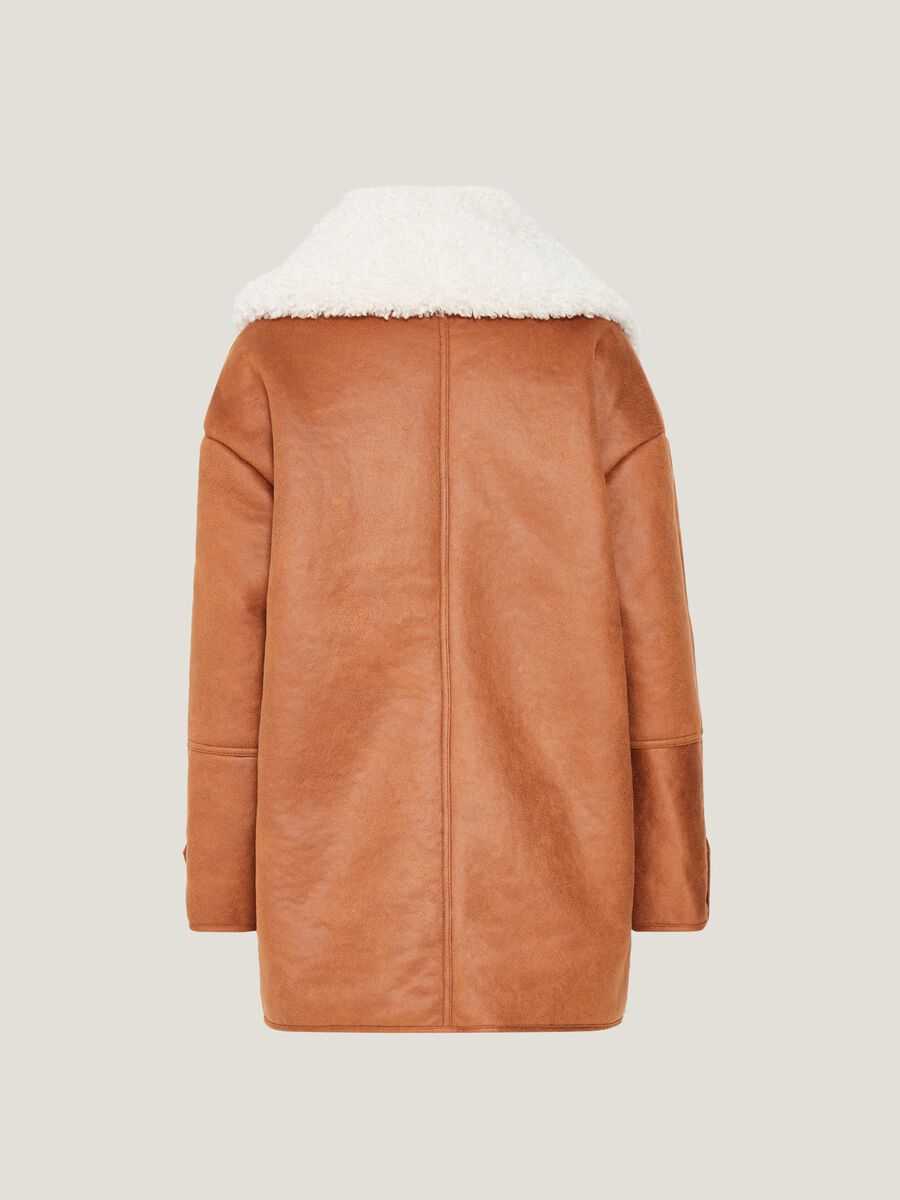 Eco montone oversize con interno in sherpa_4