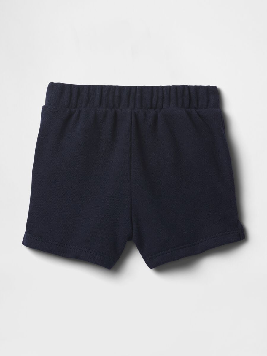 Cotton-blend shorts with elasticated waist_1