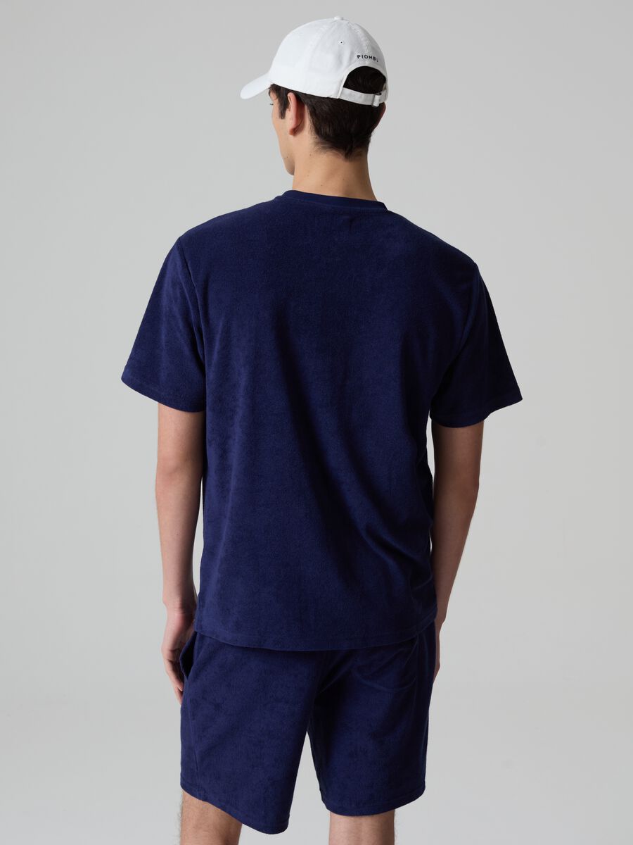 Reverse French terry T-shirt with pocket_2