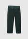 Velvet trousers with drawstring_1