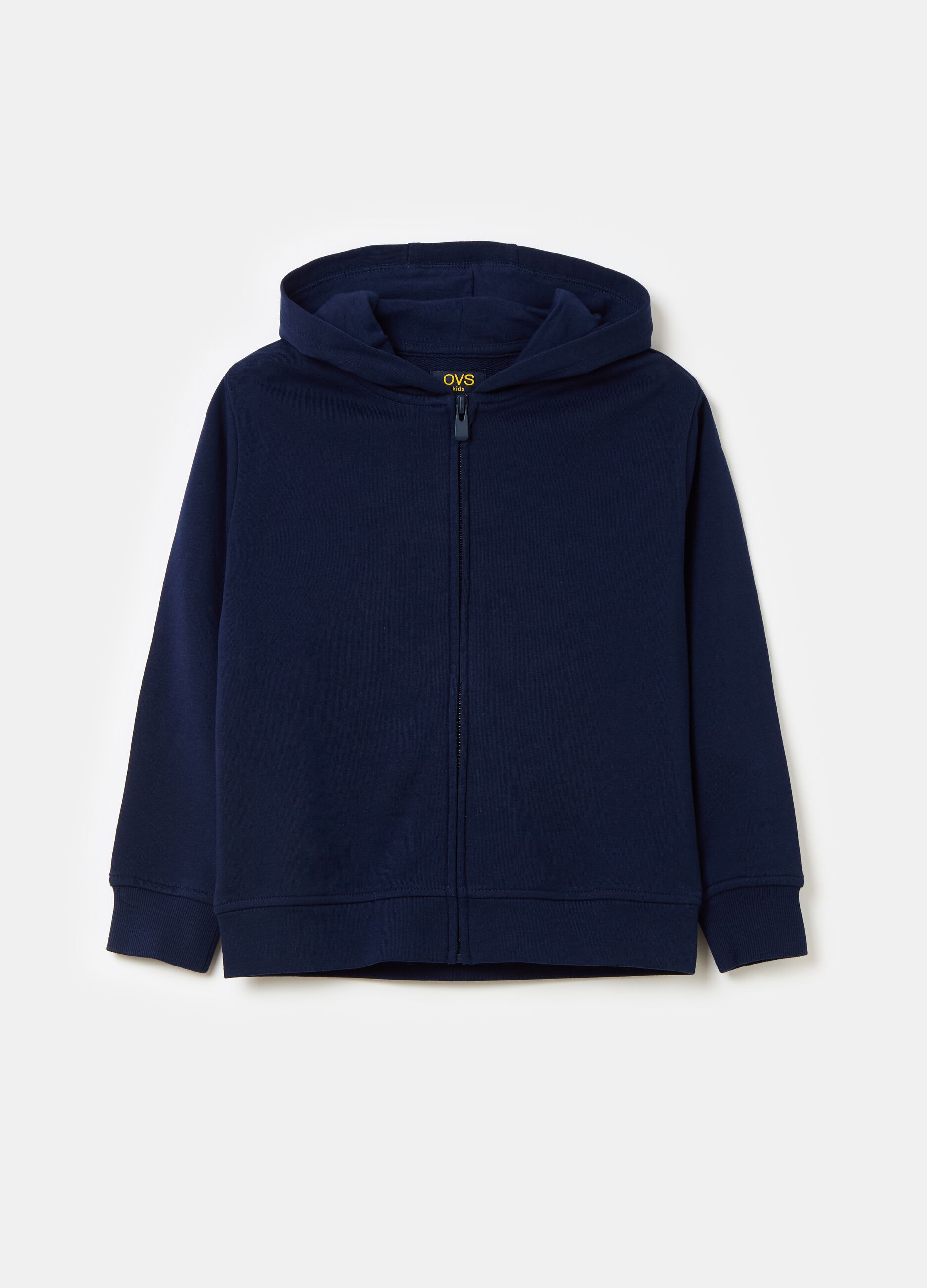 Full-zip in French Terry con cappuccio