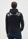 Black cotton blend sweatshirt with NFL logo embroidery_2