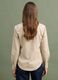 Beige pure cotton shirt with snap buttons, regular fit_3