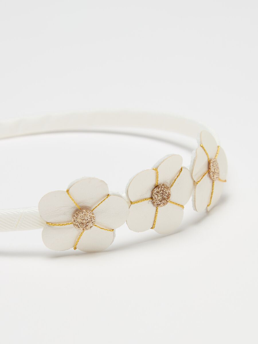 Cerchietto con fiori applicati_1