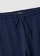 Navy blue jogger trousers in 100% organic cotton_1