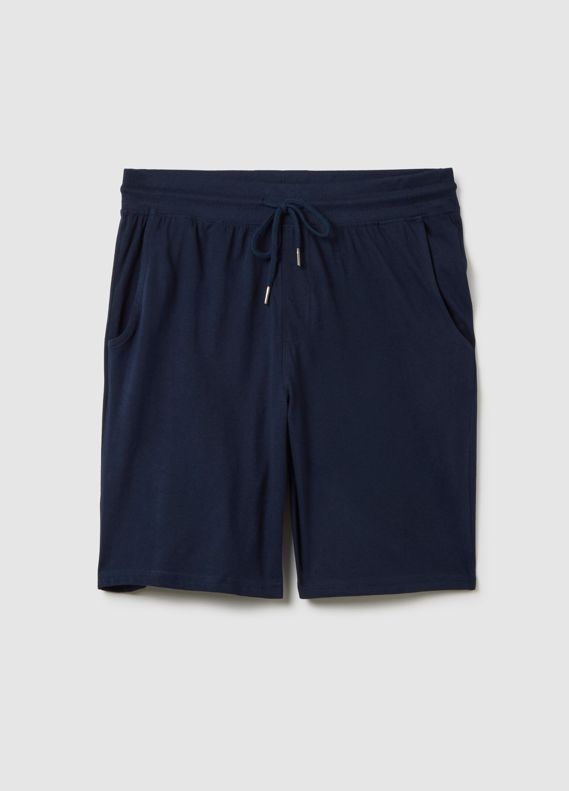 Blue pure cotton pyjama regular fit
