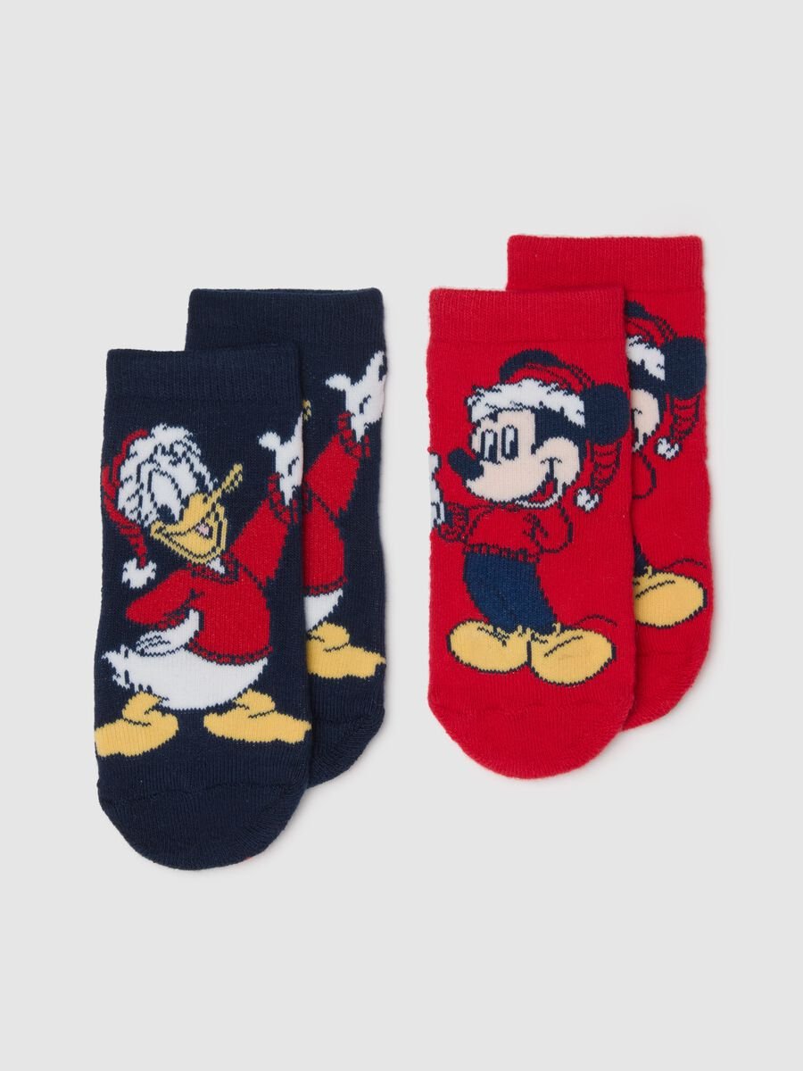 Disney non-slip multicolour baby socks b-pack in cotton blend_0