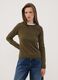 Green fitted long-sleeve crew-neck top_2