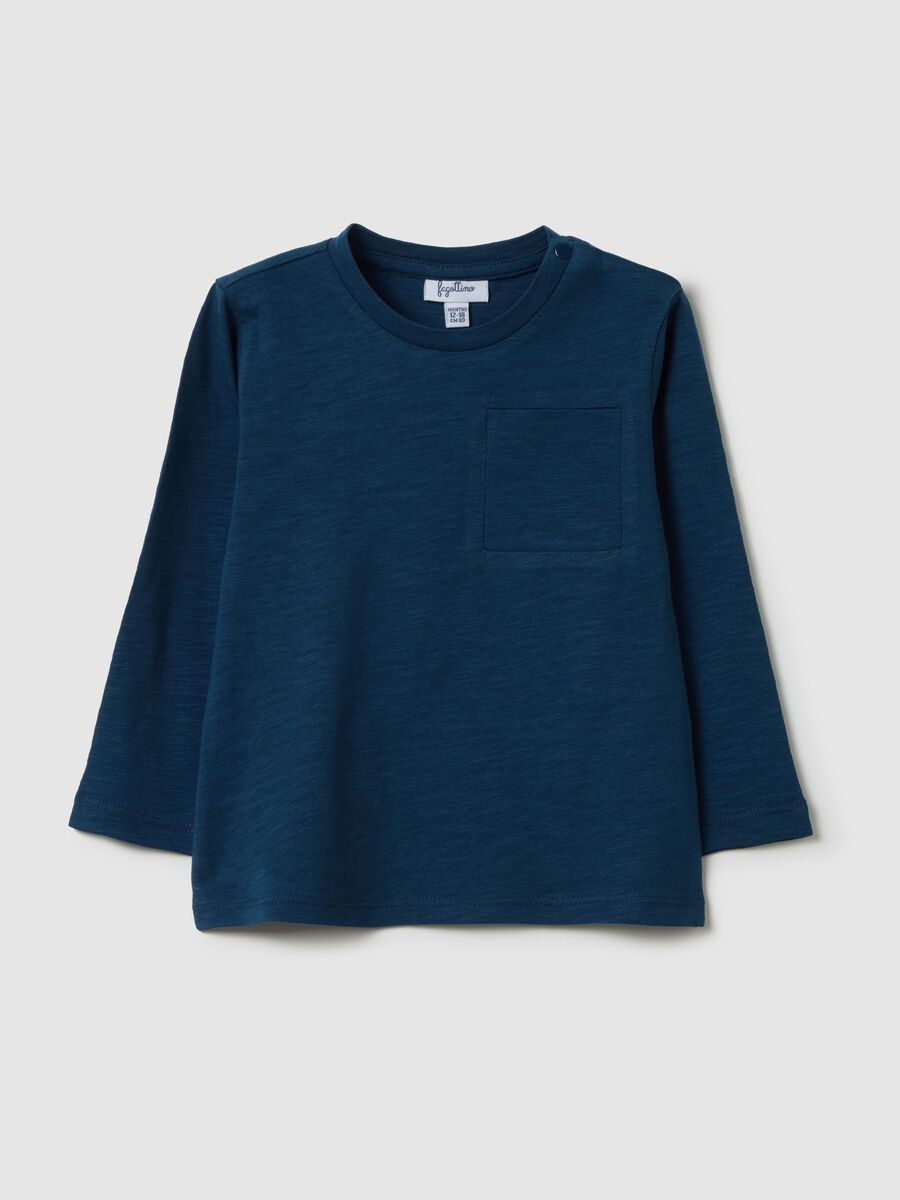 Children's Blue Pure Cotton Jumper_0