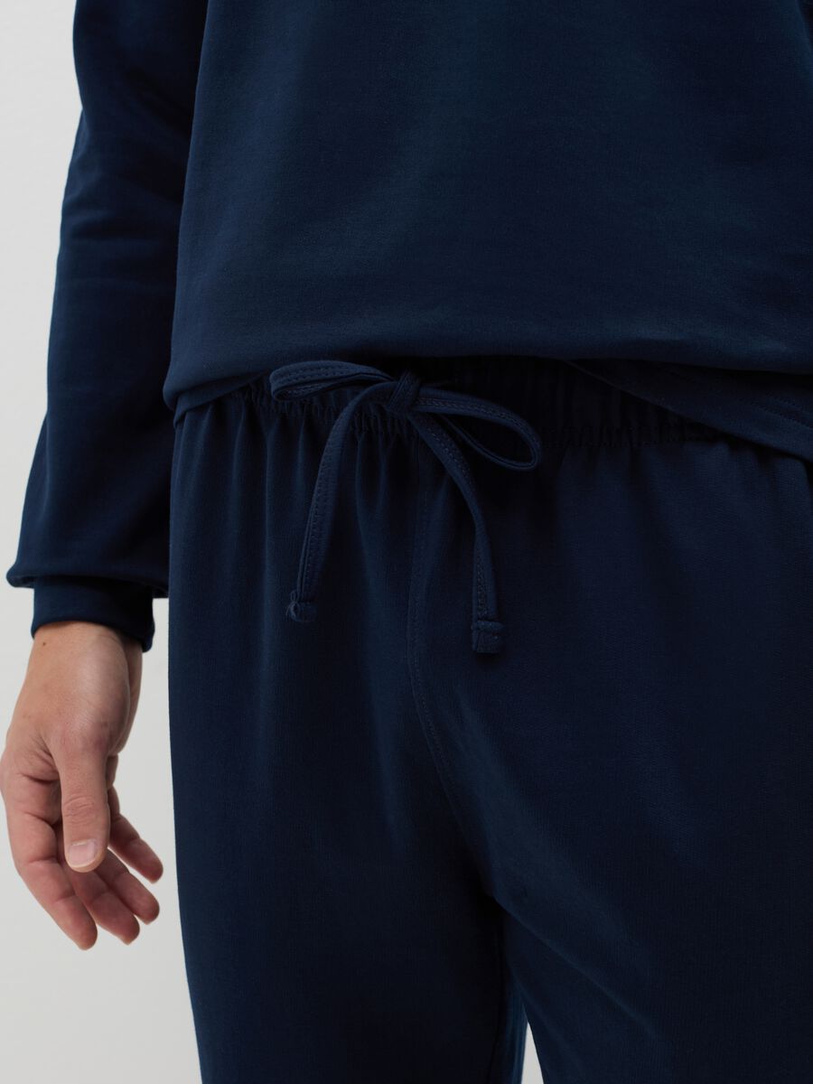 Supima cotton pyjamas with granddad neckline_2