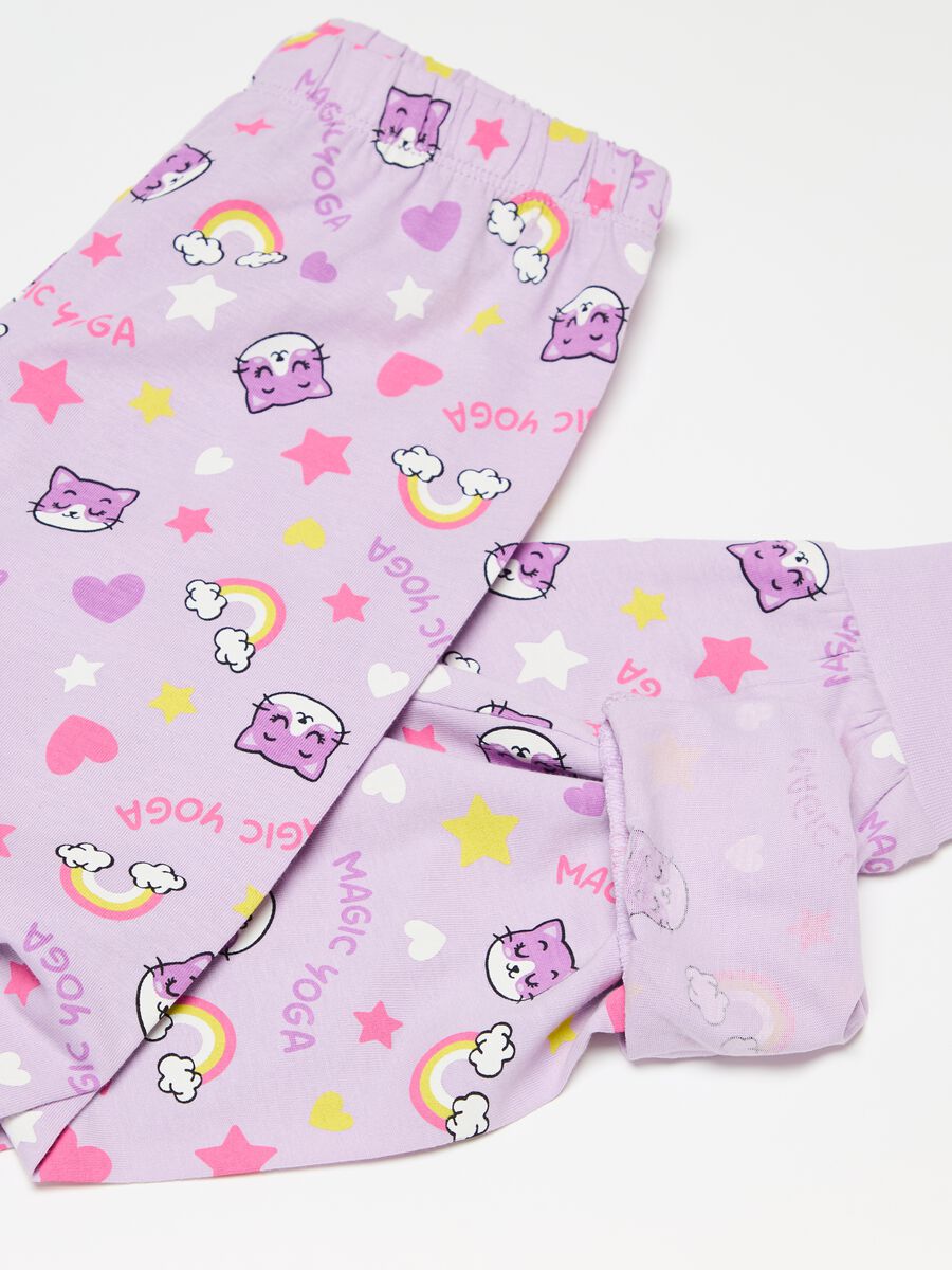 Organic cotton pyjamas with print_2