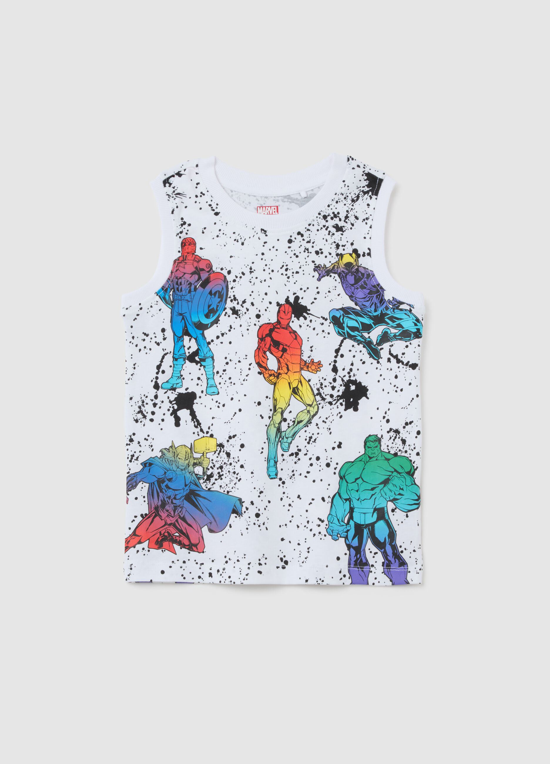 Maglietta da bambino in puro cotone multicolor regular fit con stampa