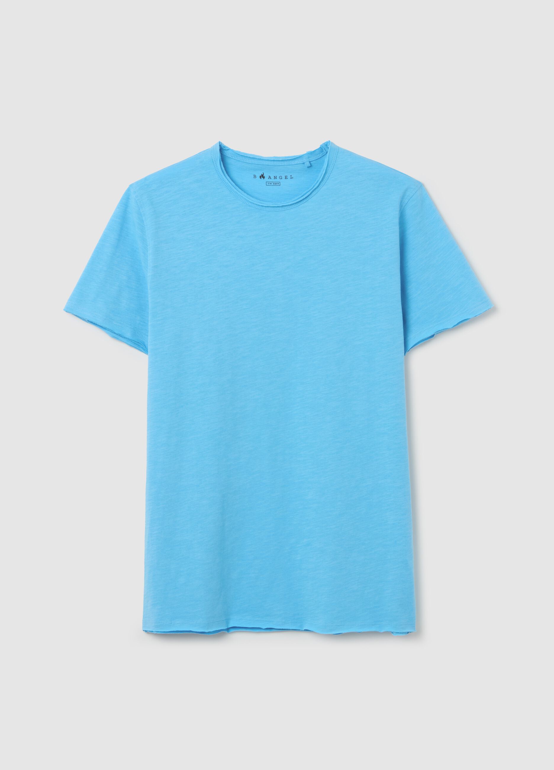 T-shirt in cotone con scollo rotondo