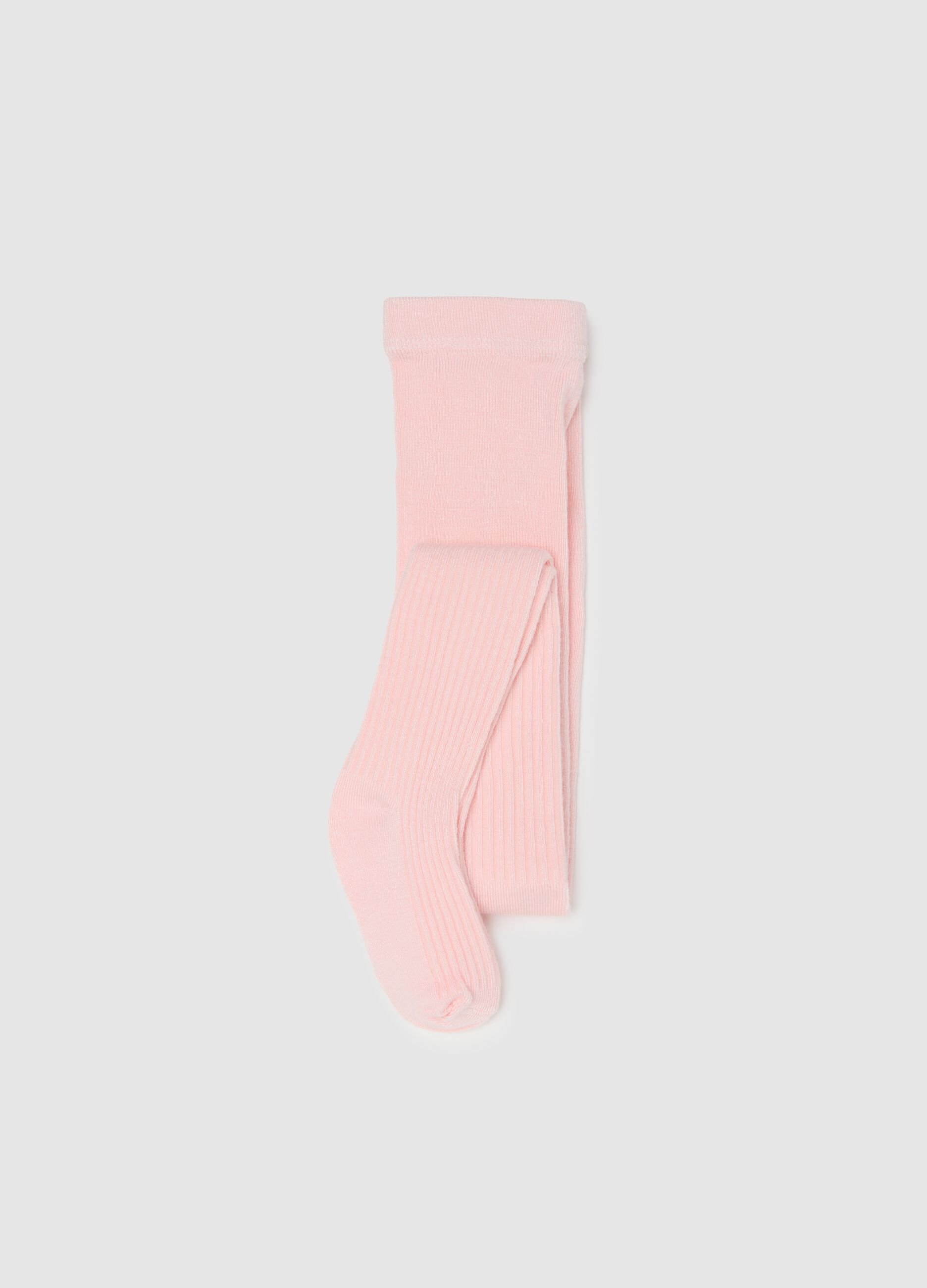 Pink stretchy tights