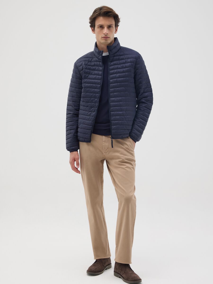 Giacca in tessuto blu regular fit_1