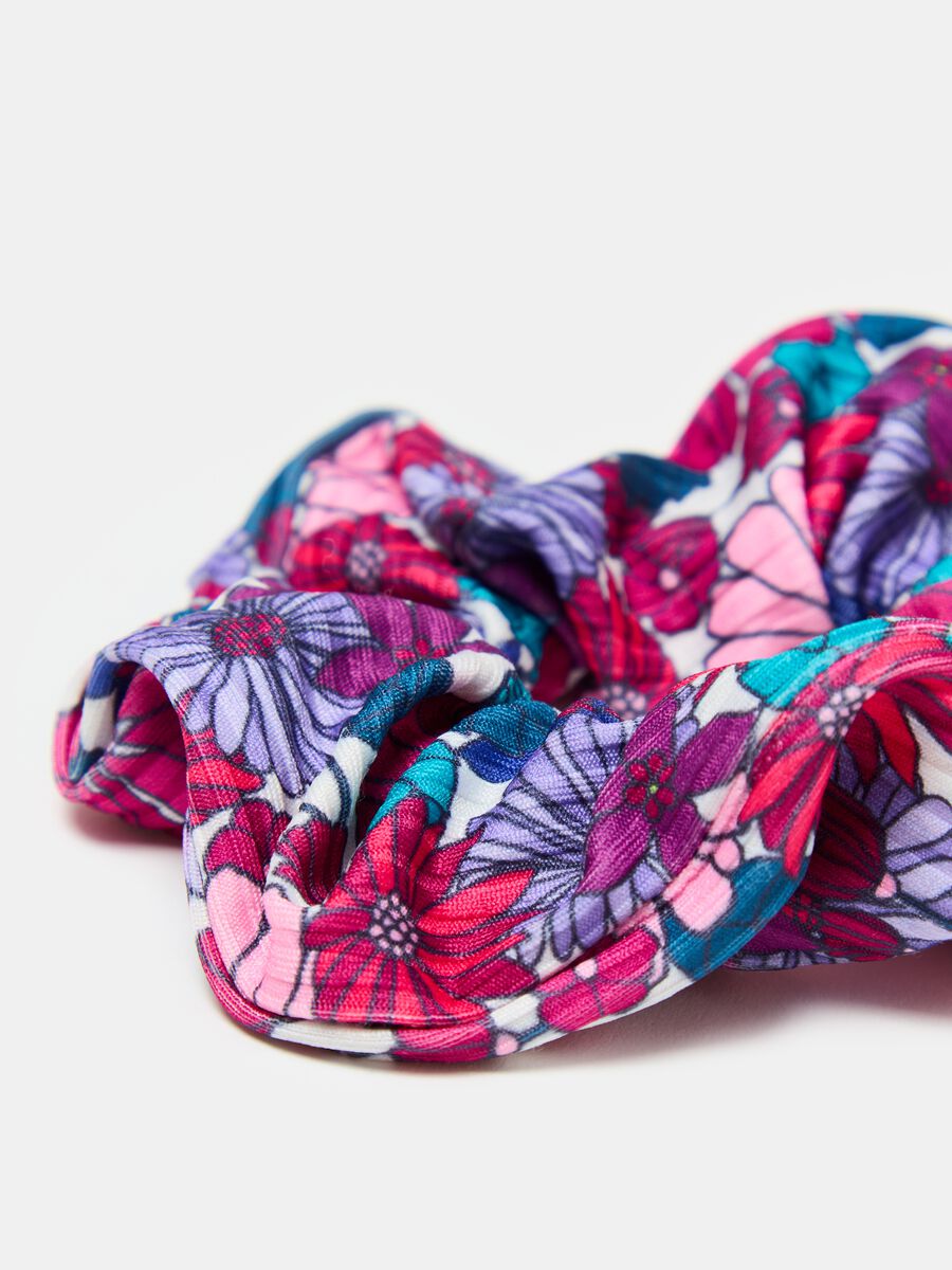 Two-pack hair scrunchies with print_2