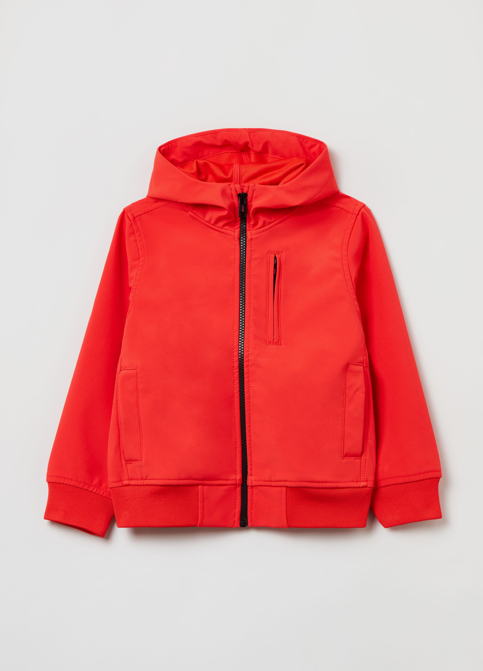 Giacca softshell con cappuccio _0