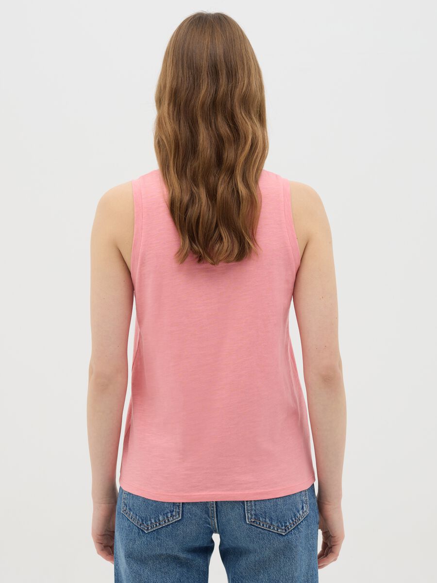 Pink Cotton Tank Top_3