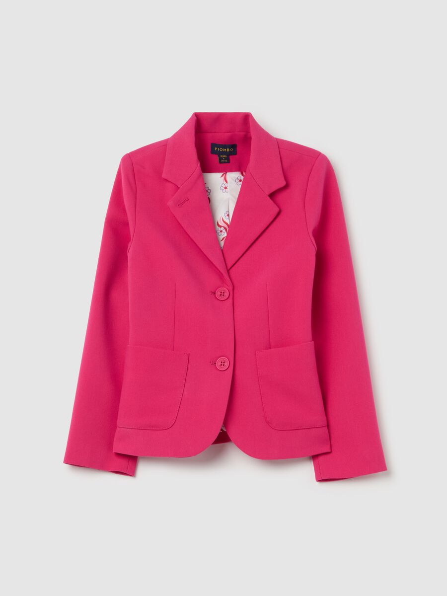 Single-breasted blazer in bamboo viscose_3
