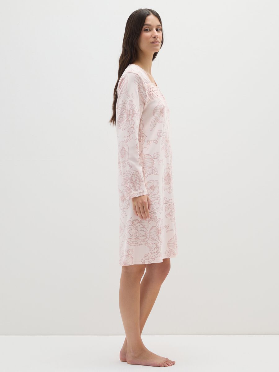 Pink pure cotton nightgowns_2