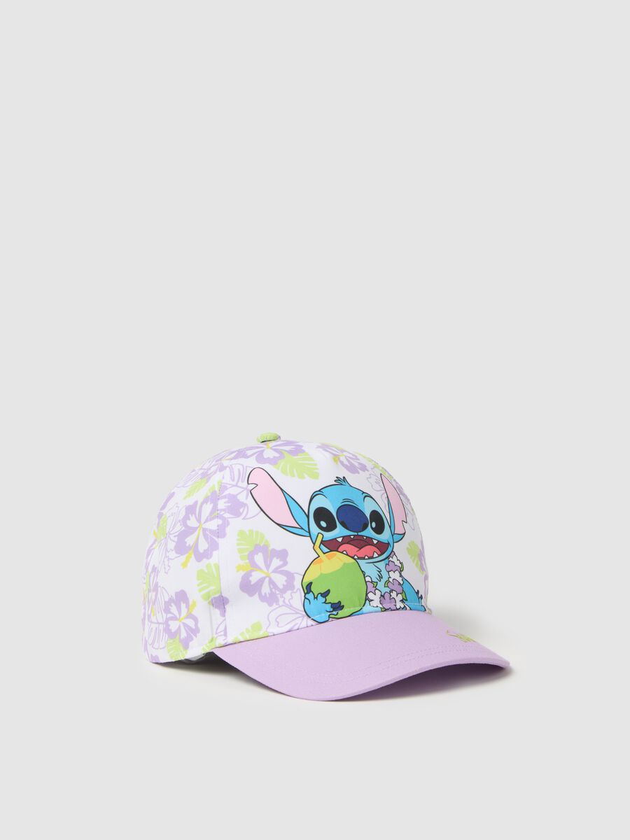 Multicolour Stitch polyester baseball cap_0