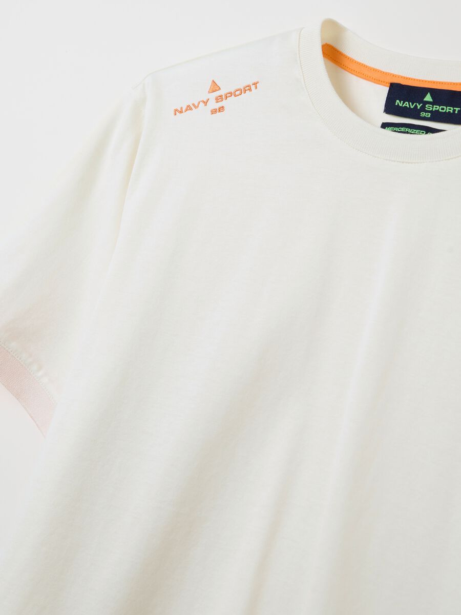 T-shirt with logo embroidery_5